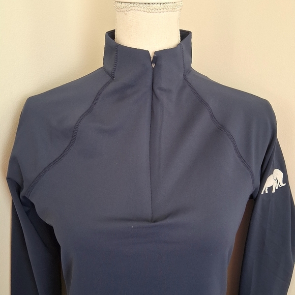Peter Millar Women's Navy Blue 3/4 Zip Long Sleeve Top Size Small NWT - Picture 8 of 9